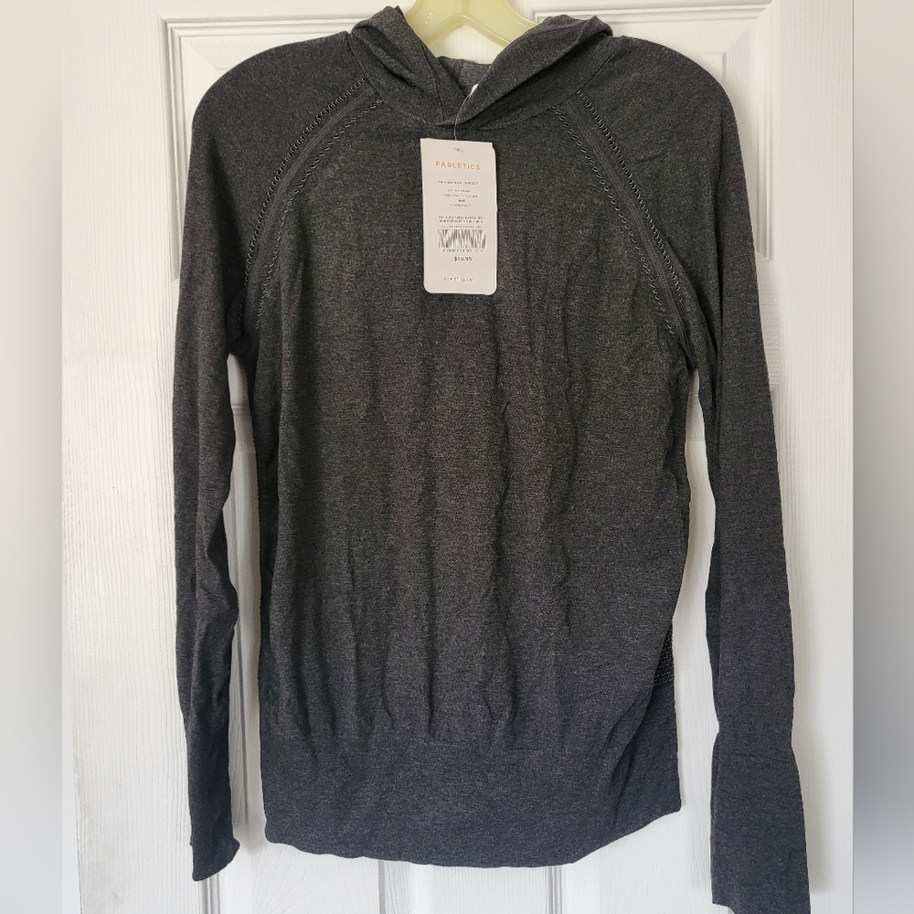 Fabletics Anna Seamless Long Sleeve  Hoodie, Size Medium